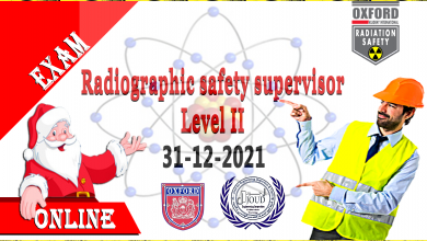 Photo of Radiographic Safety Supervisor Exam Certificate – Level II